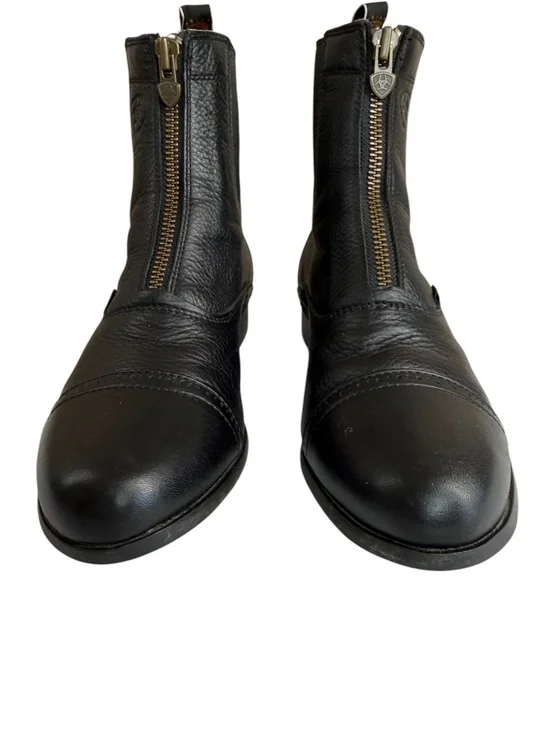 Ariat Heritage Breeze Zip Paddock Boots Black Leather Size 9B - Picture 7 of 15